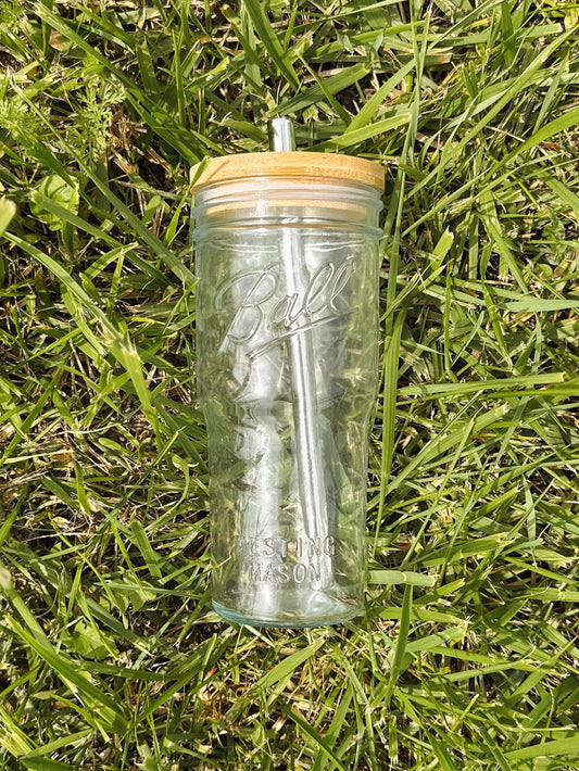 24 OZ Ball Mason Jar Tumbler